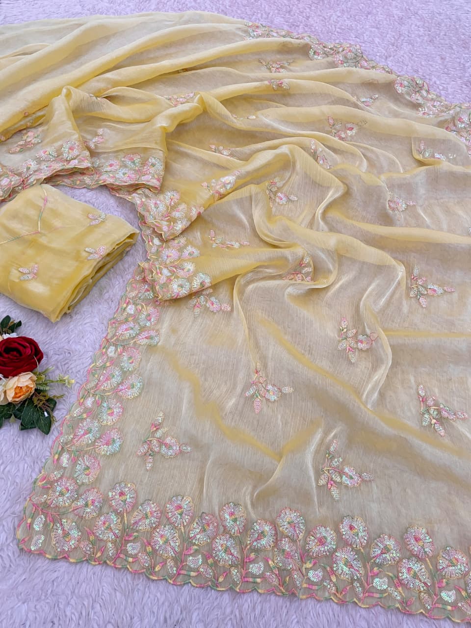 Premium Zimmy Chiffon Saree
