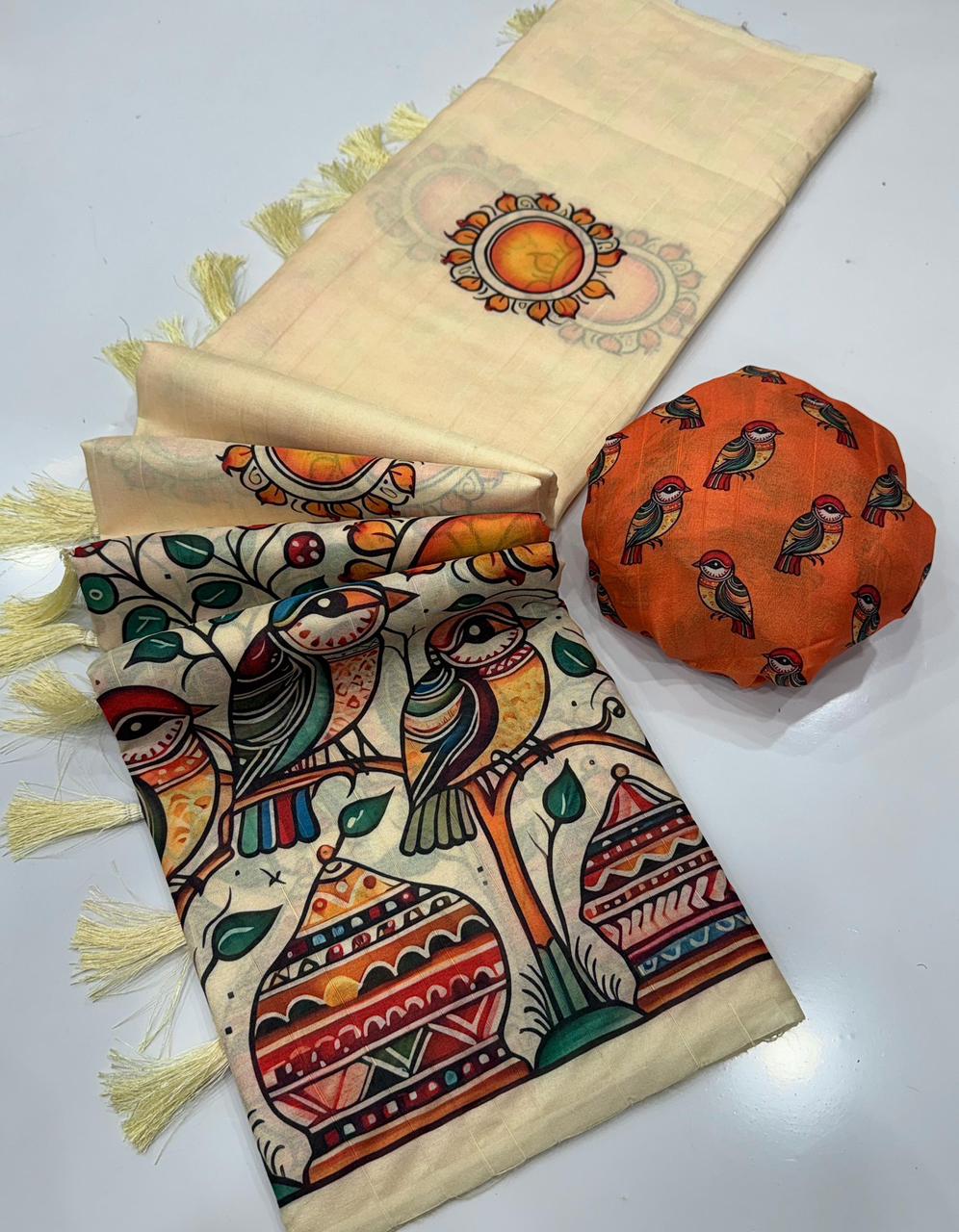 Pure Handloom Tussar Silk Saree