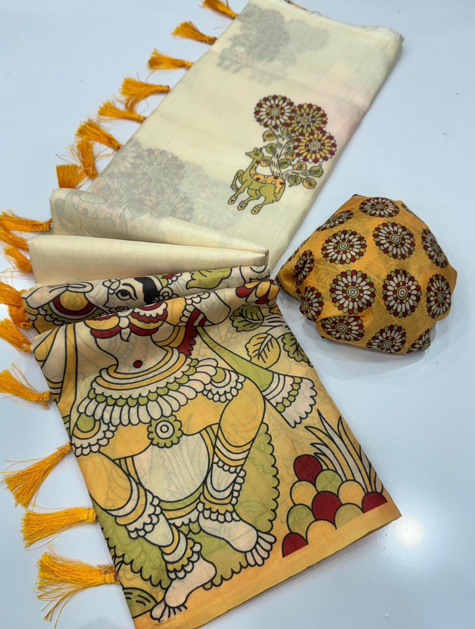 Pure Handloom Tussar Silk Saree