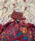 Pure Handloom Tussar Silk Saree