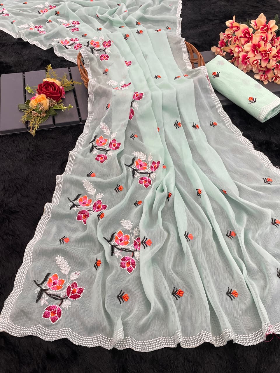 Pure Soft Chiffon Saree