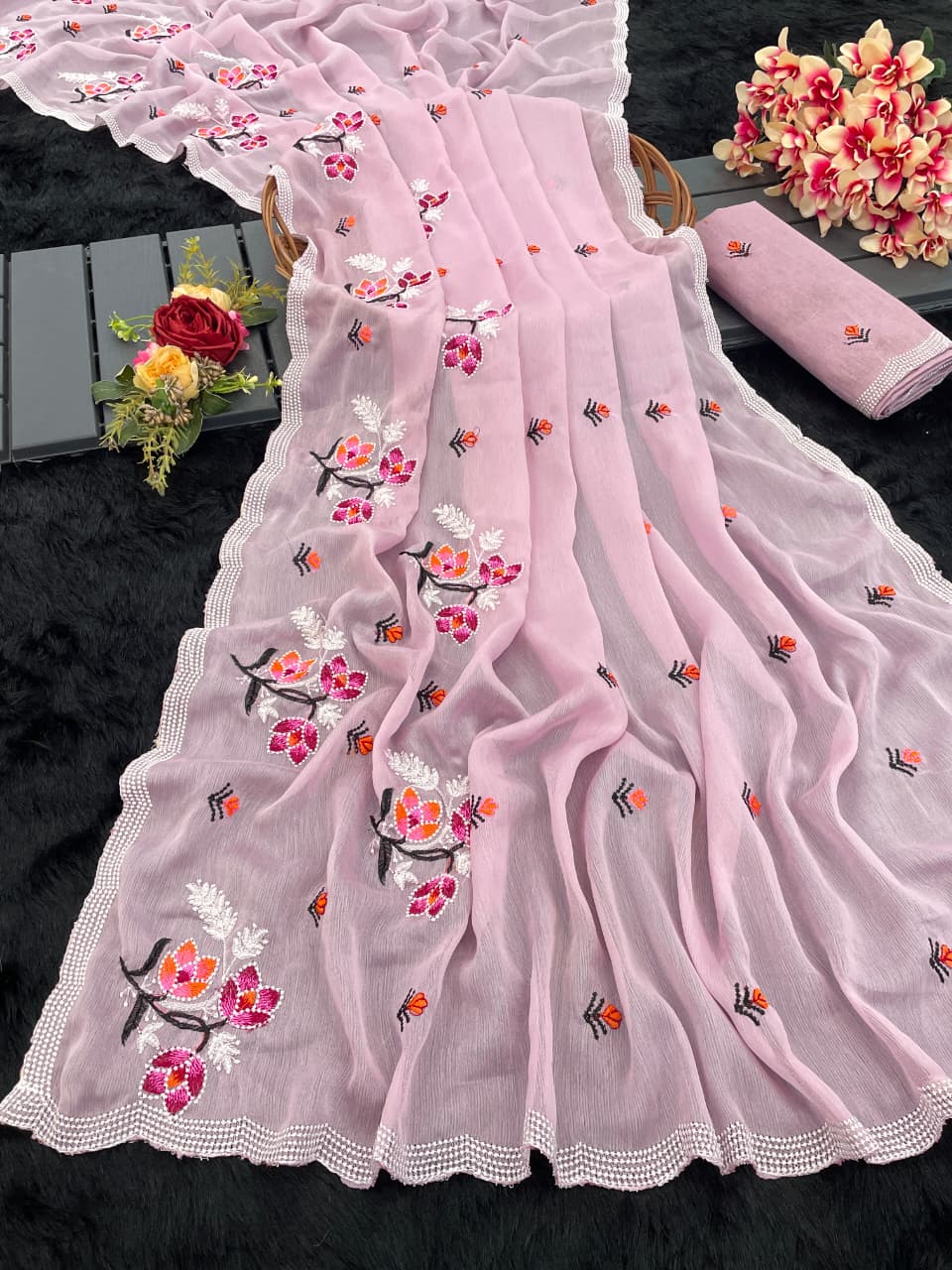 Pure Soft Chiffon Saree