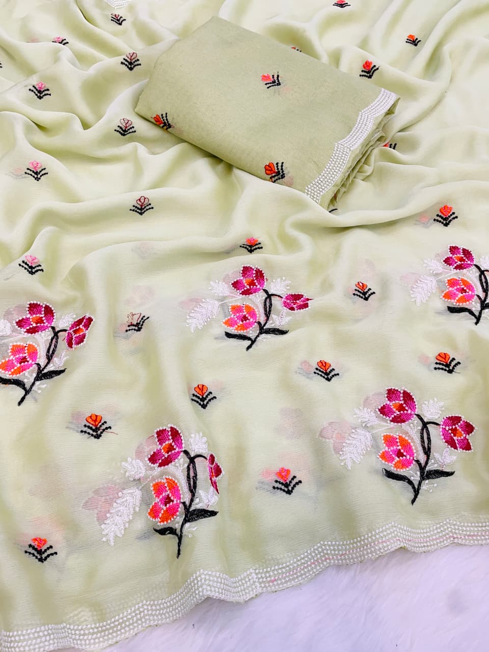 Pure Soft Chiffon Saree