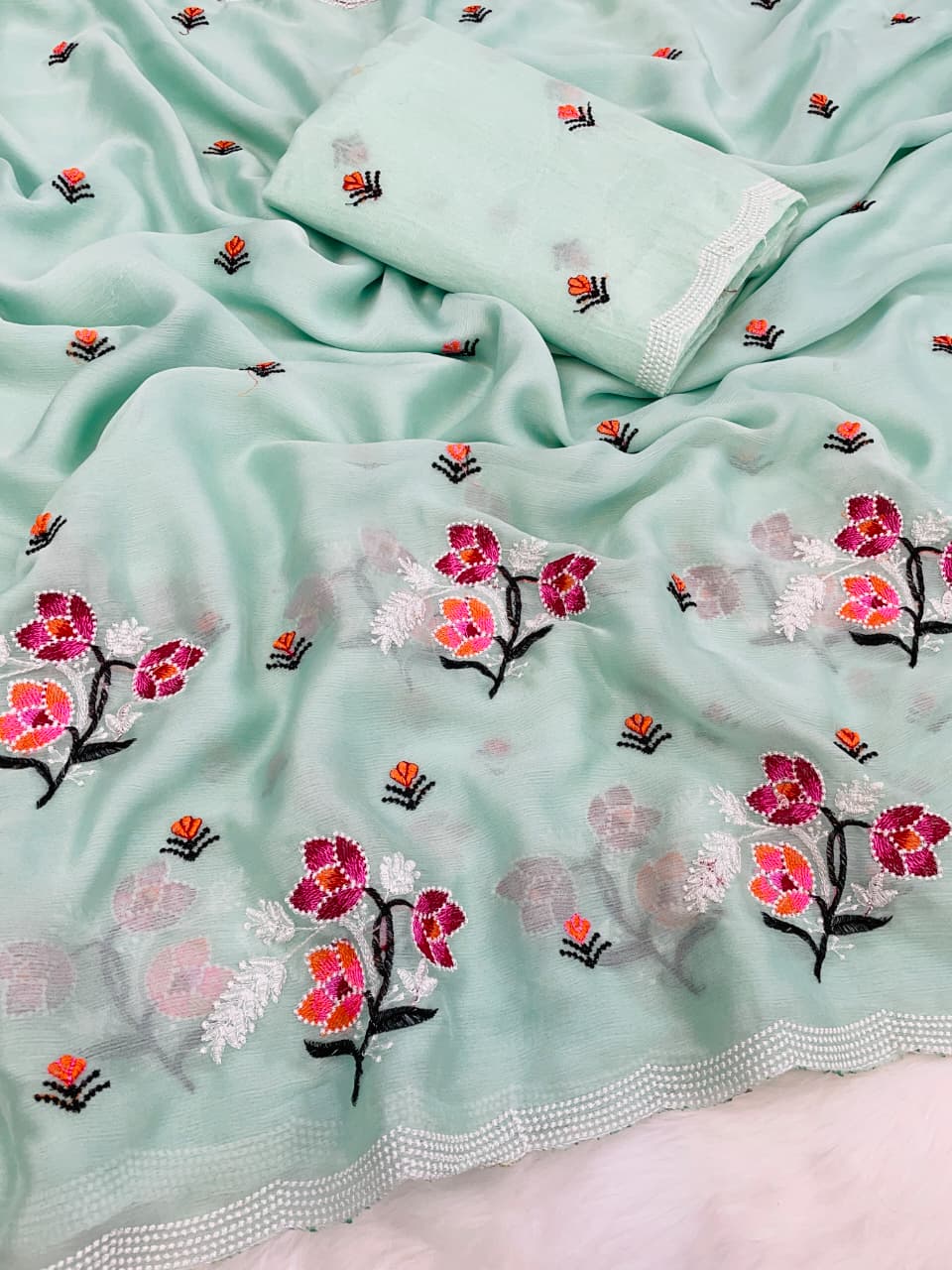 Pure Soft Chiffon Saree