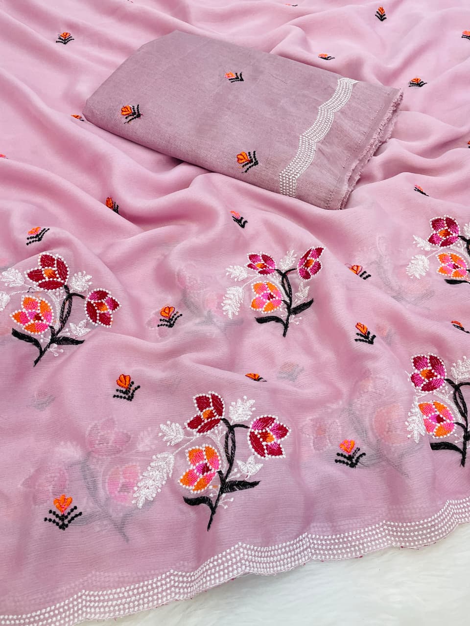 Pure Soft Chiffon Saree