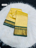 Premium Kanchivaram Silk Saree – Exclusive Checks & Contrast Jacquard Blouse