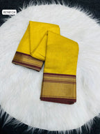 Premium Kanchivaram Silk Saree – Exclusive Checks & Contrast Jacquard Blouse