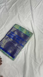 Bridal Kanjivaram Semi Pattu Saree with Contrast Zari Border & Rich Weaving Pallu – Grand Elegance for Wedding Displays & Boutique Gifting