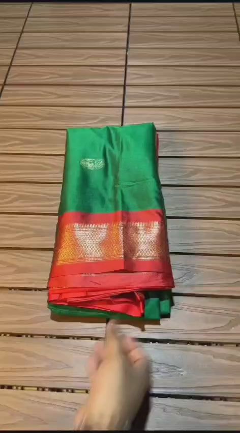 Pure Aura Mercerised Cotton Silk Saree with Handloom & Jacquard Zari Border – Elegant Comfort for Boutique Displays & Festive Bulk Orders