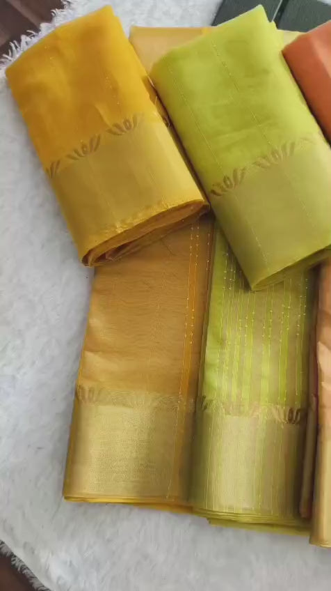 Tani Bani Silk Saree with Gold Jacquard Border & Rich Sequin Pallu – Festive Glamour for Boutique Bulk Orders
