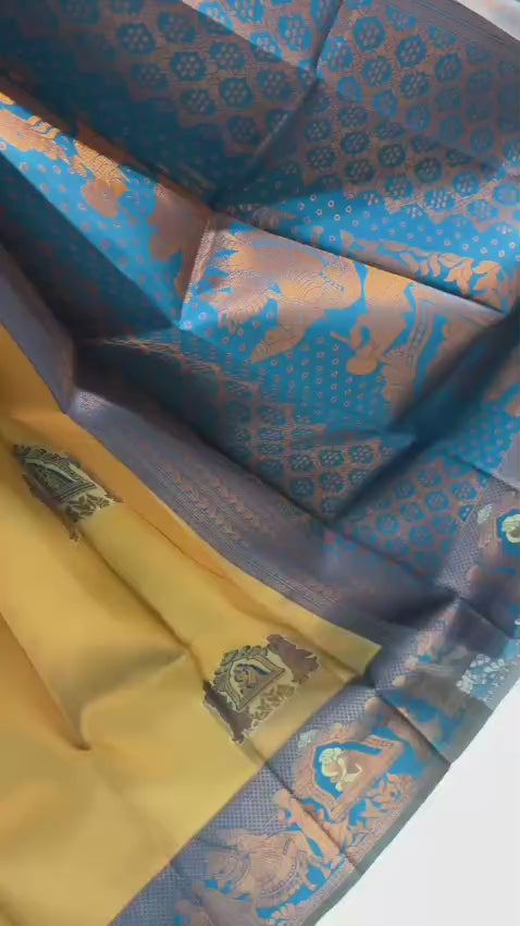 Kanjeevaram/Elampillai Pattu Silk Saree with Misri Fold – Traditional Grandeur for Boutique Displays & Wedding Season Gifting
