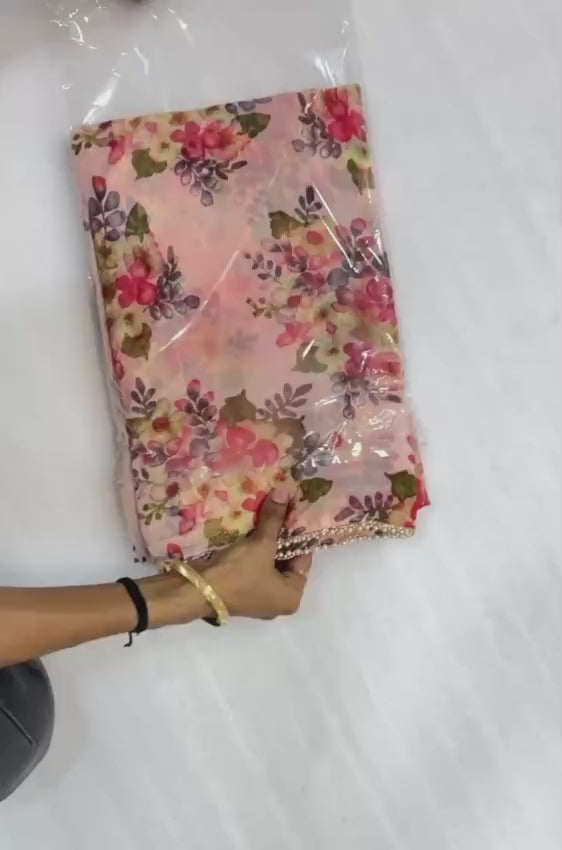 Chiffon Digital Print Saree – Soft, Weightless & Premium Quality