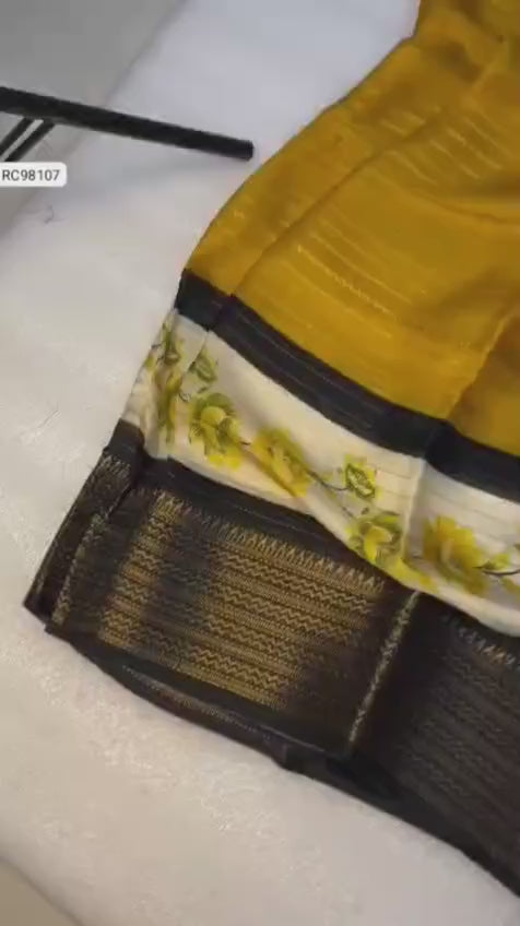 Heavy Mysore Silk Saree – Two Tone Padding Border