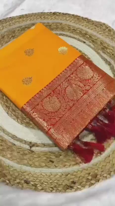 Pure Banarasi Silk Saree with Rich Mina Work & Butti Design – Regal Grandeur for Boutique Displays & Wedding Season Gifting