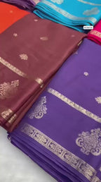 Pure Viscose Muslin Silk Saree
