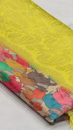 Banarasi Silk Saree with Pichwai Print & Jacquard Rich Pallu – Elegant New Arrival