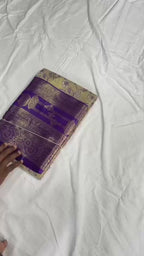 Bridal Kanjivaram Semi Pattu Saree with Contrast Zari Border & Rich Weaving Pallu – Grand Elegance for Wedding Displays & Boutique Gifting