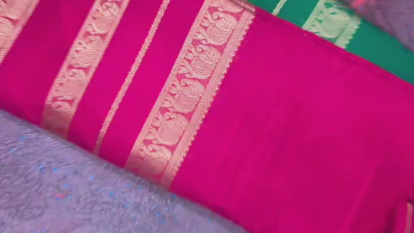 Super Premium Semi Crepe Mysore Silk Sarees