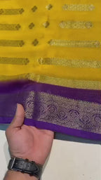 Super Premium Georgette Silk Saree with Butti & Zari Weaving