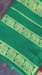 Super Premium Semi Crepe Mysore Silk Sarees