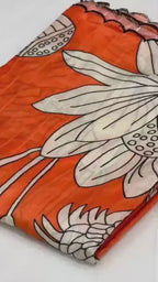 Handloom Tussar Silk Saree with Kalamkari Digital Print & Arco Border – Premium Collection