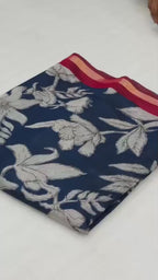 Mangalagiri Silk Saree with Zari Border & Kalamkari Pallu – Elegant Boutique Collection